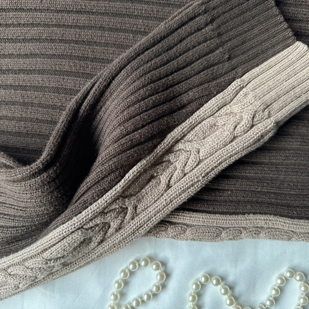 Mexx Brown and Tan Cardigan Sweater - Picture 6 of 12